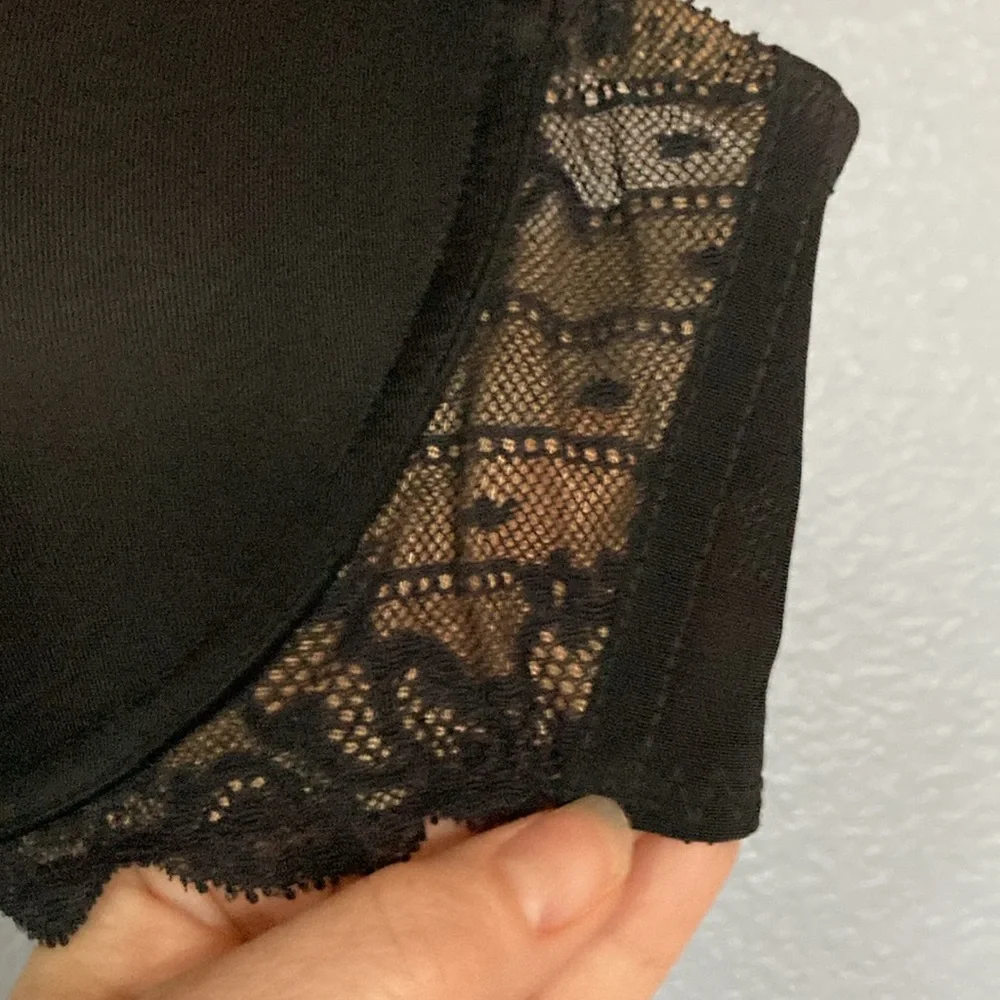 Rive Gauche Full Coverage T-Shirt Bra by CHANTELLE. Black.Underwire. Size 38 DDD - Picture 10 of 13